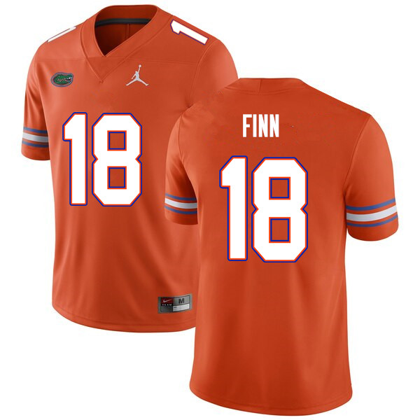 Men #18 Jacob Finn Florida Gators College Football Jerseys Sale-Orange